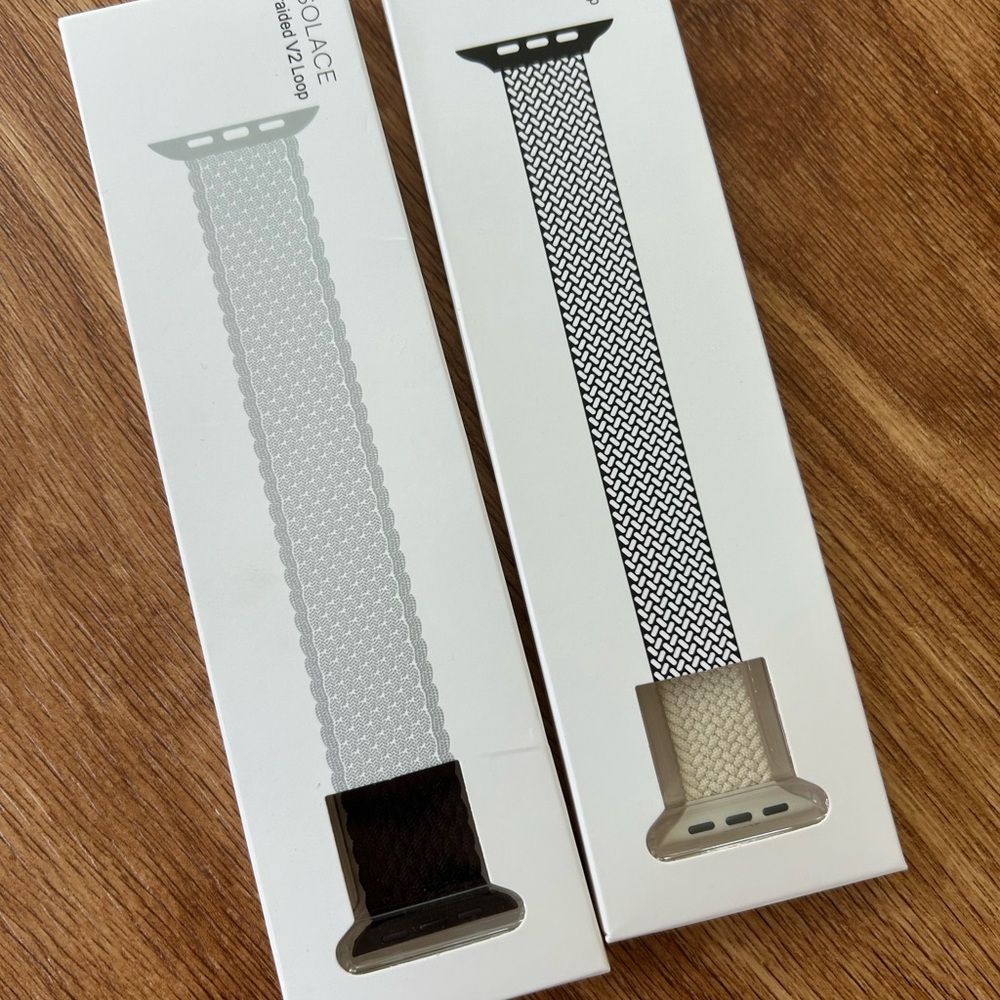 Solace Black and Beige XS Apple Watch Bands